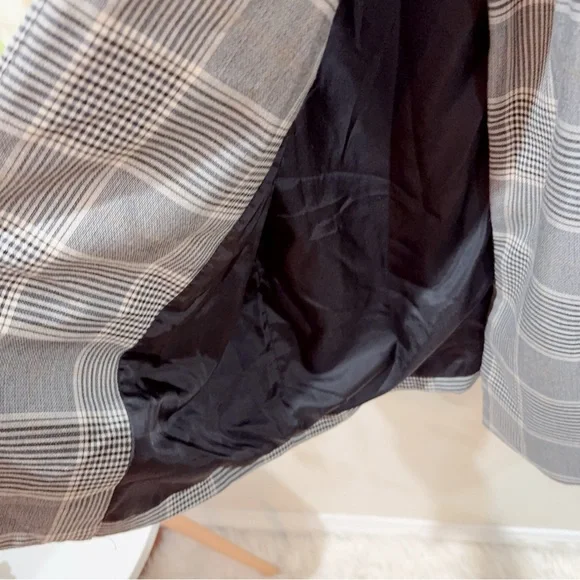 J.ING Jing Glen Plaid Print Oversized Lightweight Coat Jacket Size M Preowned - Picture 8 of 11